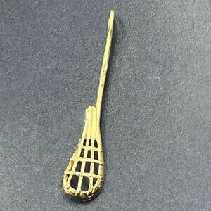14K Yellow Gold Diamond Cut Lacrosse Stick Charm Pendant 1.7
Gram 3 Dimensional